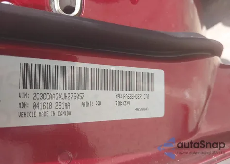 2018 Chrysler 300 Touring z USA, uszkodzony, nr VIN 2C3CCAAGXJH275057